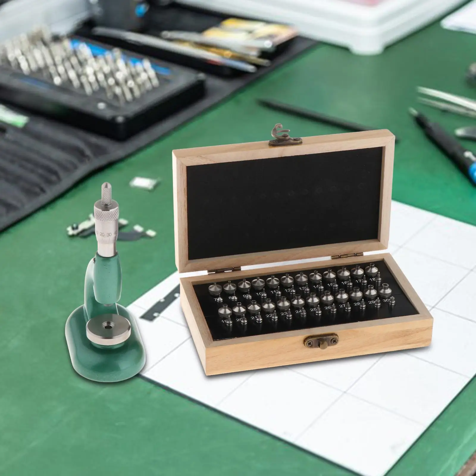 Ensemble d'outils de réparation de montres, 48x, installation de pierres précieuses avec matrices, atelier de réparation, outil de réglage de bijoux, outil de démontage