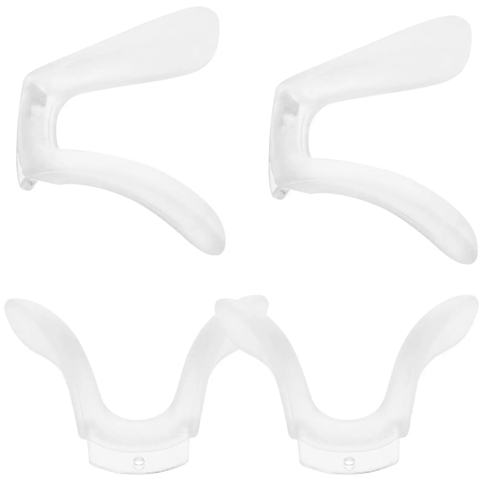 

4 Pcs Nose Pads Silicone Replaceable Support Cushion Non Slip U Shape Children Pad Glasses Nose Pad For Flat Frames