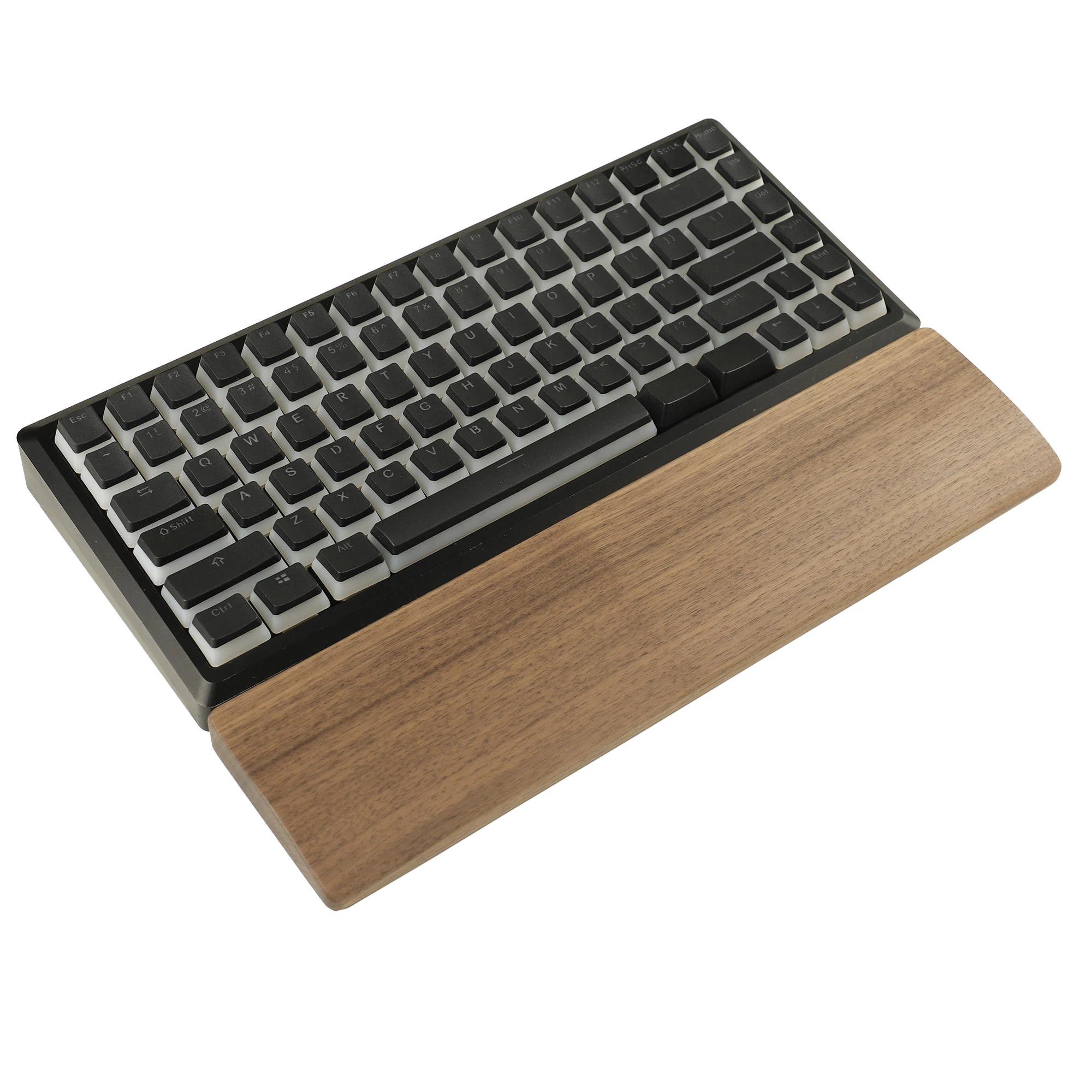 Walnut Wrist Rest For 84 75% Keyboard Ergonomic Design Relieves Fatigue