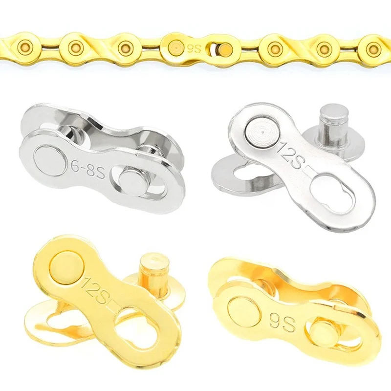 Bicycle Chain Connector Lock Quick Link Road Bike Buckle Joint Buckle Master  Cycling Parts Gold 6/7/8/9/10/11/12 Speed