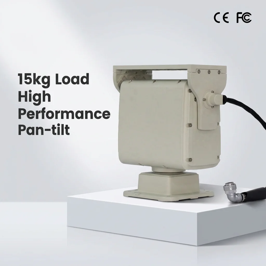 SP2515 15kg Load IP66 Aluminum Alloy Motorized Pan Tilt Heads Antenna Camera 360 PTZ