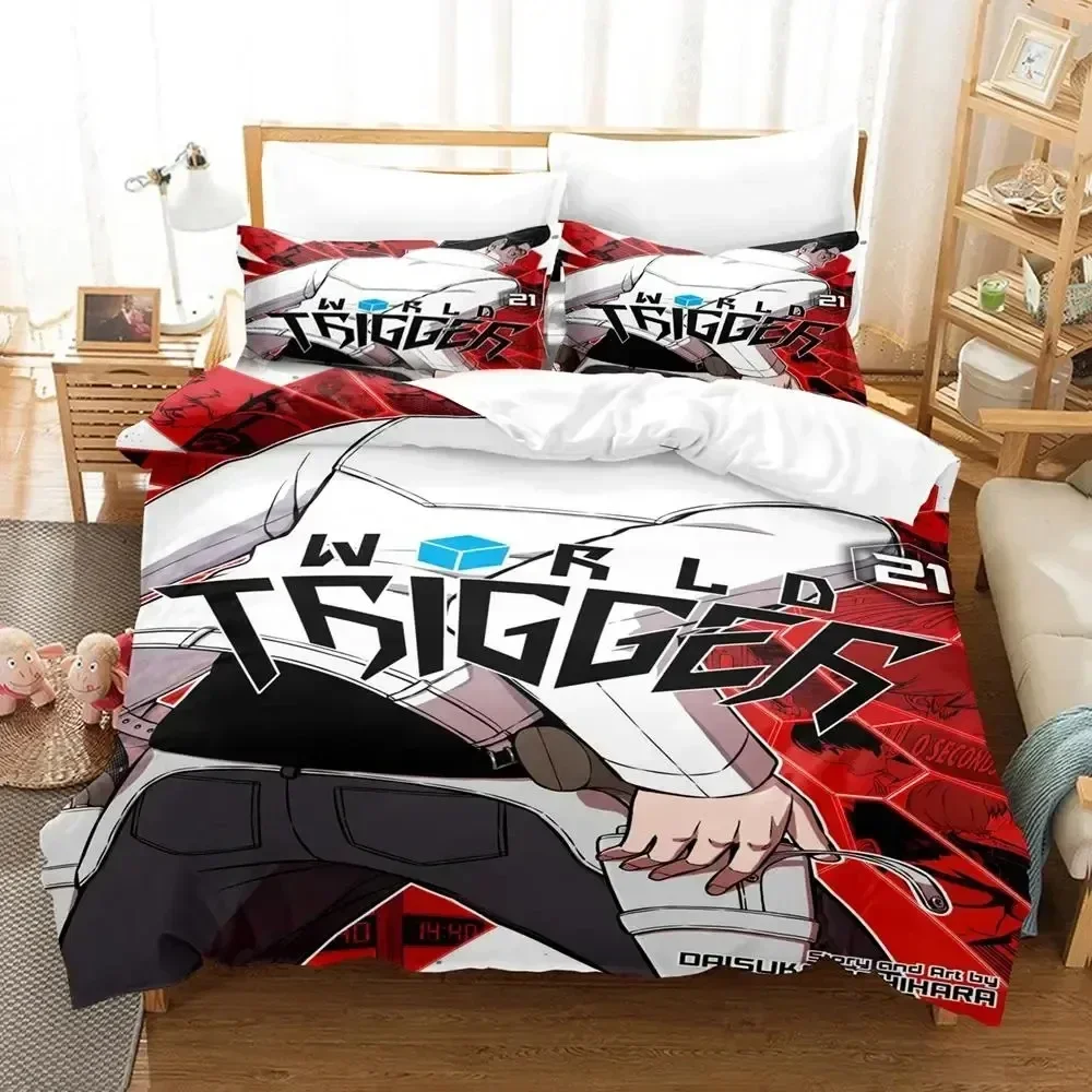 Anime Osamu Mikumo World Trigger Bedding Set Duvet Cover Bed Set Quilt Cover Pillowcase Comforter king Queen Size Boys Adult