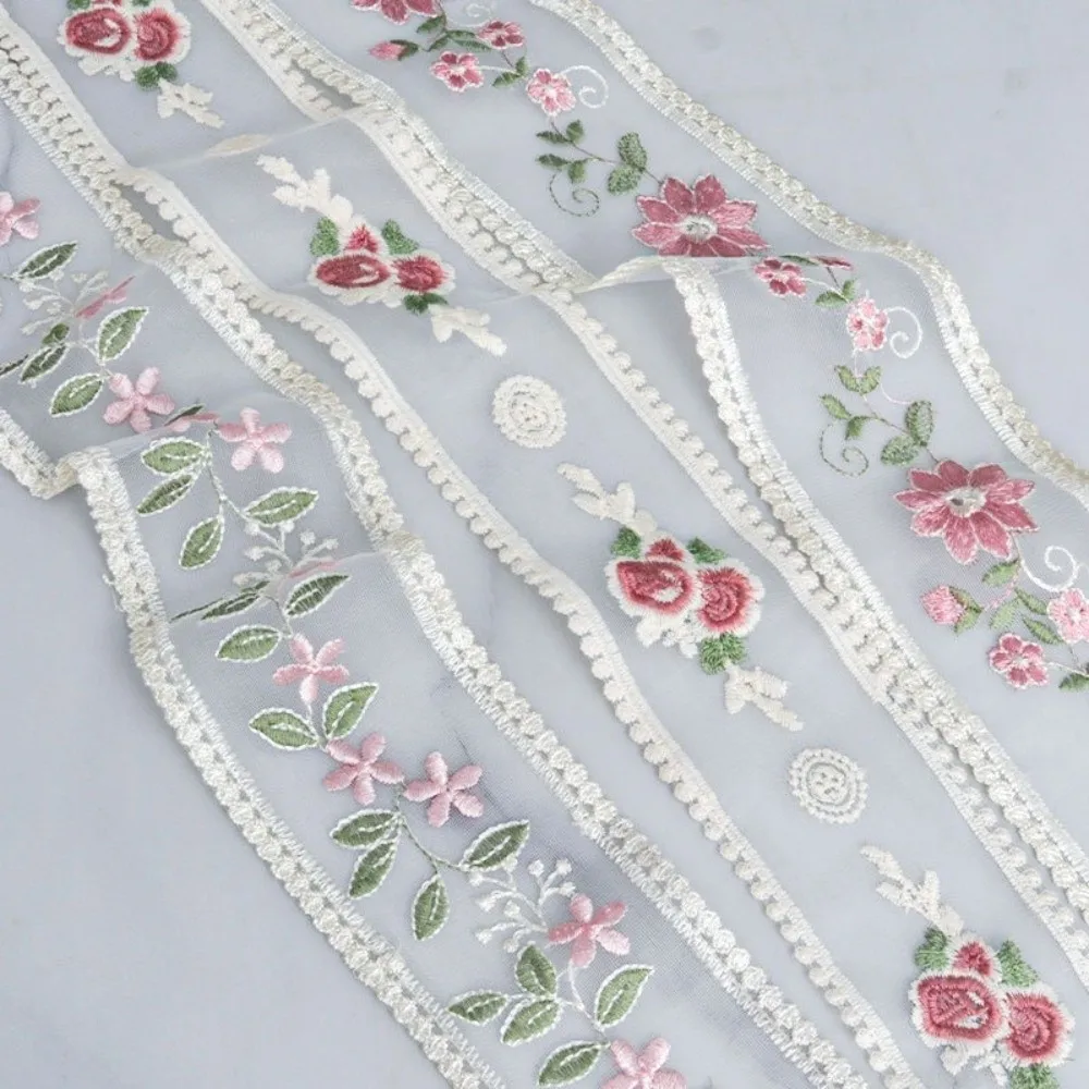 3.5IN x 5 Yards Lace Trim Ribbons DIY Handicrafts Craft Sewing Sewing Lace Ribbons Handmade Bows Bridal Bouquets Floral Ribbon