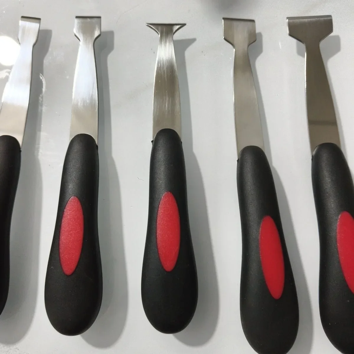 5-pcs/set Glass Bottom Adhesive Repair Knife Set with Soft Rubber Manual Car Windshield Polyurethane Scraper Kit