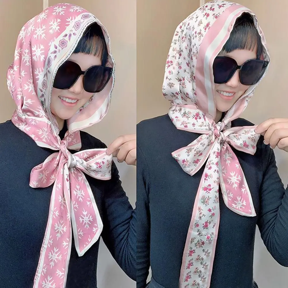 Sun-Resistant Muslim Turban Fashion Simulation Silk Breathable Hijab Cap Soft Headscarf Women