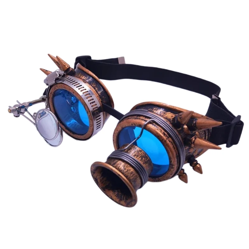 stylu wiktoriańskim Steampunk, okulary Cyber ​​Welding Goth Cosplay kobiety mężczyźni