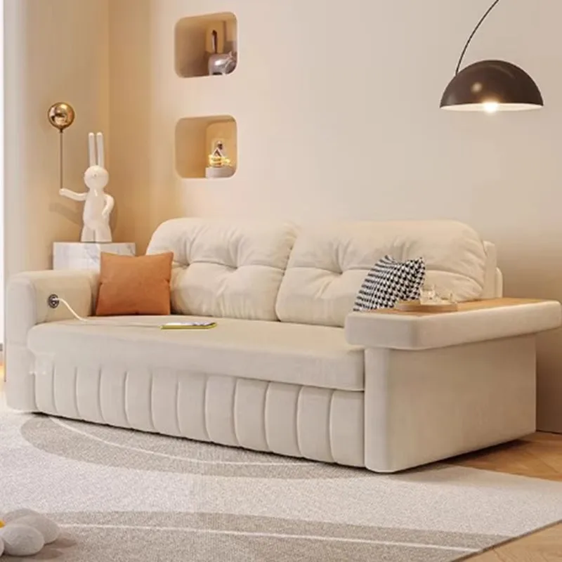 أرائك غرفة المعيشة الفاخرة باللون البيج، أريكة صالة أرضية للتخزين الجمالي، أريكة سرير، مقعد Loveseat، أثاث حديث Divano Moderno للمنزل