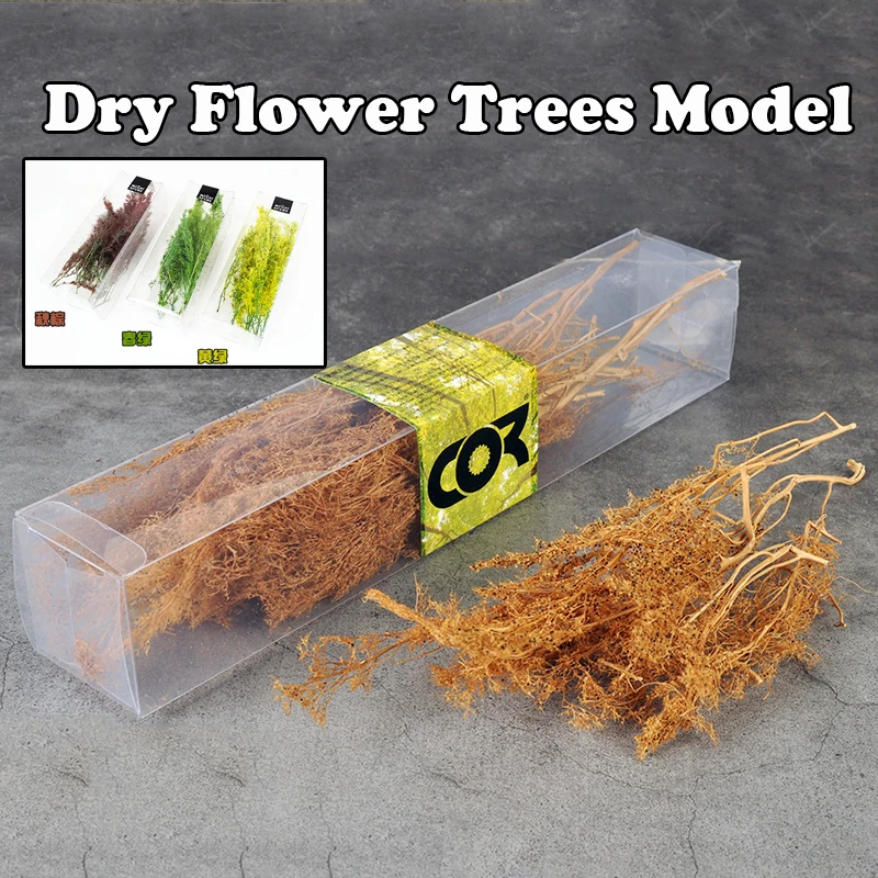 

Diy Plant Materials Dry Flower Trees Model for Making Military Sand Table/HO Railway Scene Layout Diorama Kits