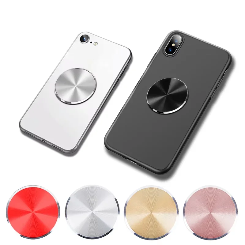 

Тонкий металлический диск для магнитного автомобильного телефона, железный лист, наклейка, диск для магнита, планшета, настольного телефона, автомобильная подставка, круглая