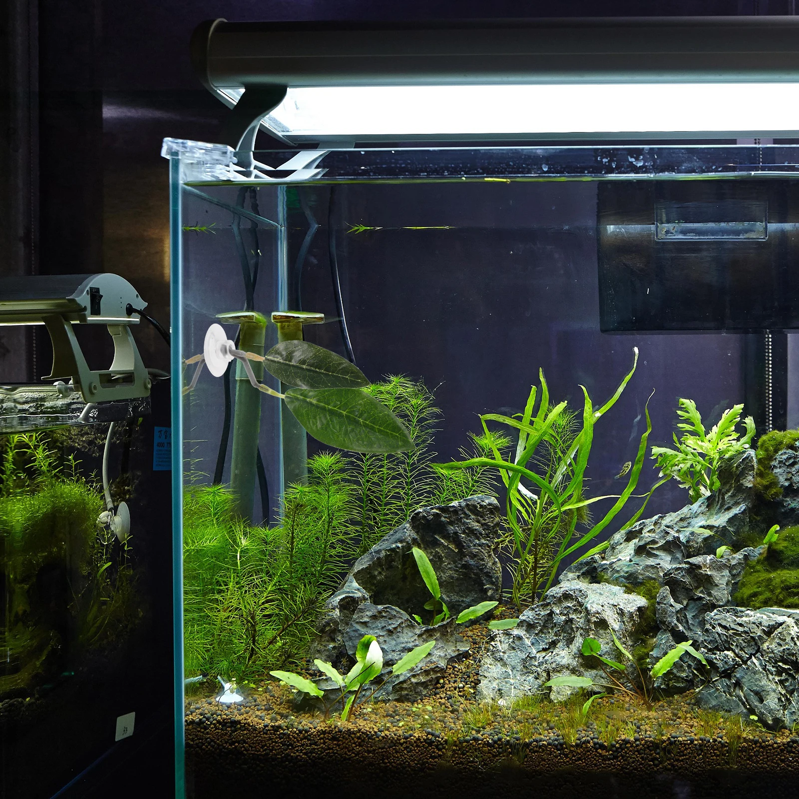 

Simulated Aquatic Grass Leaf Betta Fish Resting Hammock Tank Decor Accessories Fish Hideout Nesting Spawning Pet Supplies