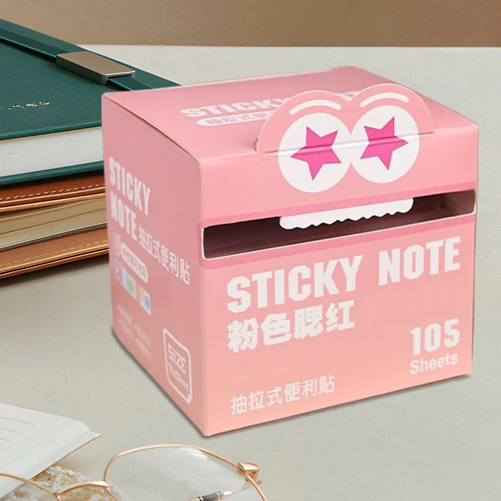 귀여운 스티커 메모 만화 학생을위한 스티커 메모를 당겨서 학교 문구 용품 여성 친구 동료를위한 파티 호의