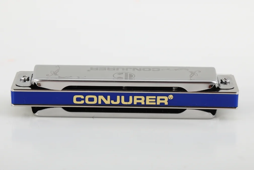 CONJURER Diatonic Harmonica Set 10 Holes Blues Harp Mouth Organ 7 Keys For Adults Band Player