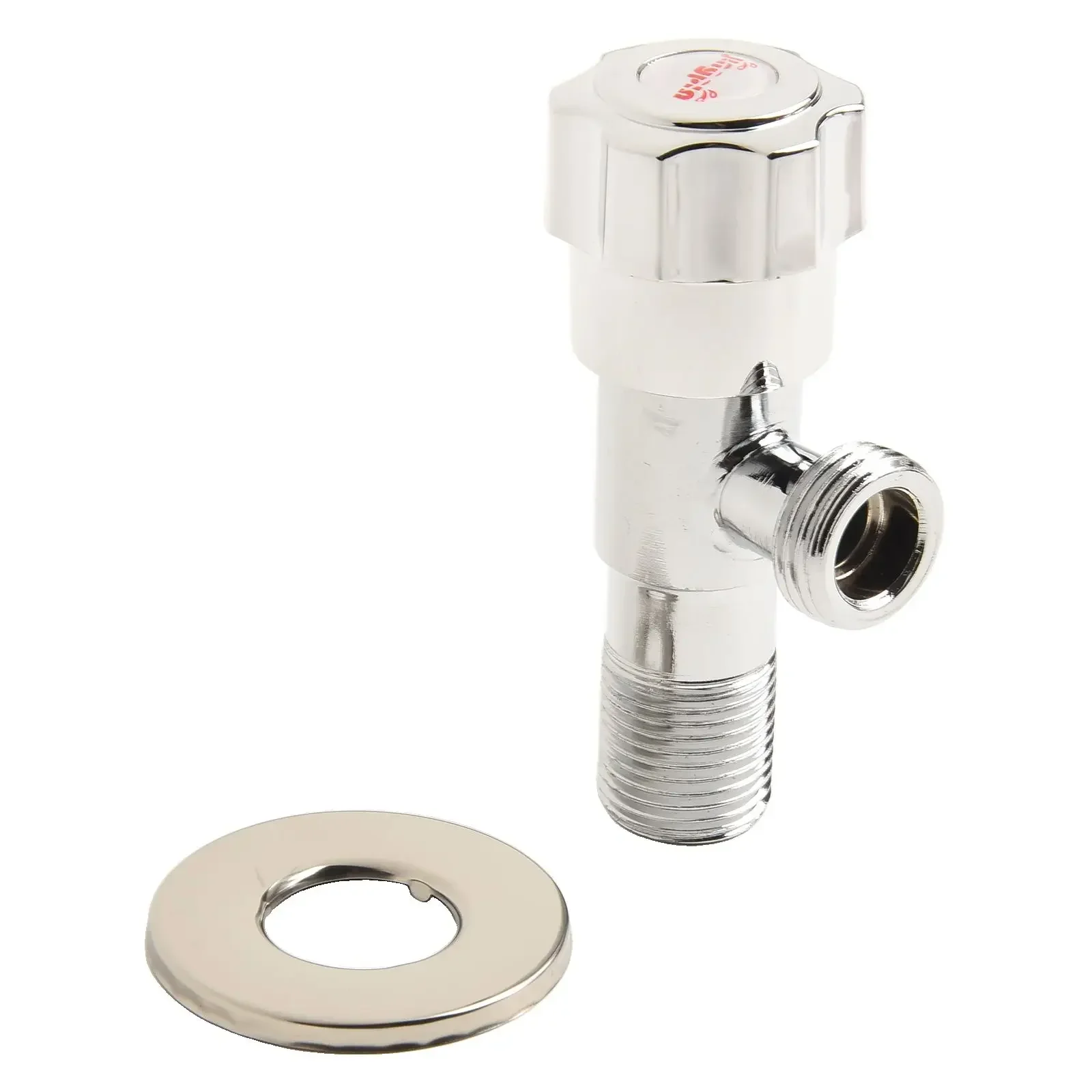 Hot And Cold Valve Alloy Water Inlet Valve Wall-mounted Installation Thickened Alloy Material 1/2" Water Inlet 1/2" Water Outlet