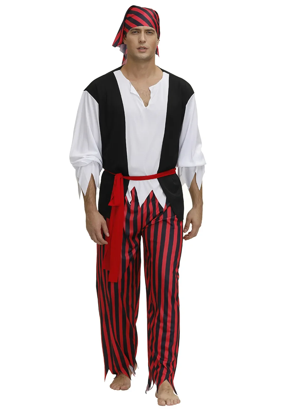 

Men's Pirate Costumes Disguise Party Clothing Fancy Dress for Men Adult Role Playing Outfits Halloween Dress Up Cosplay Costume