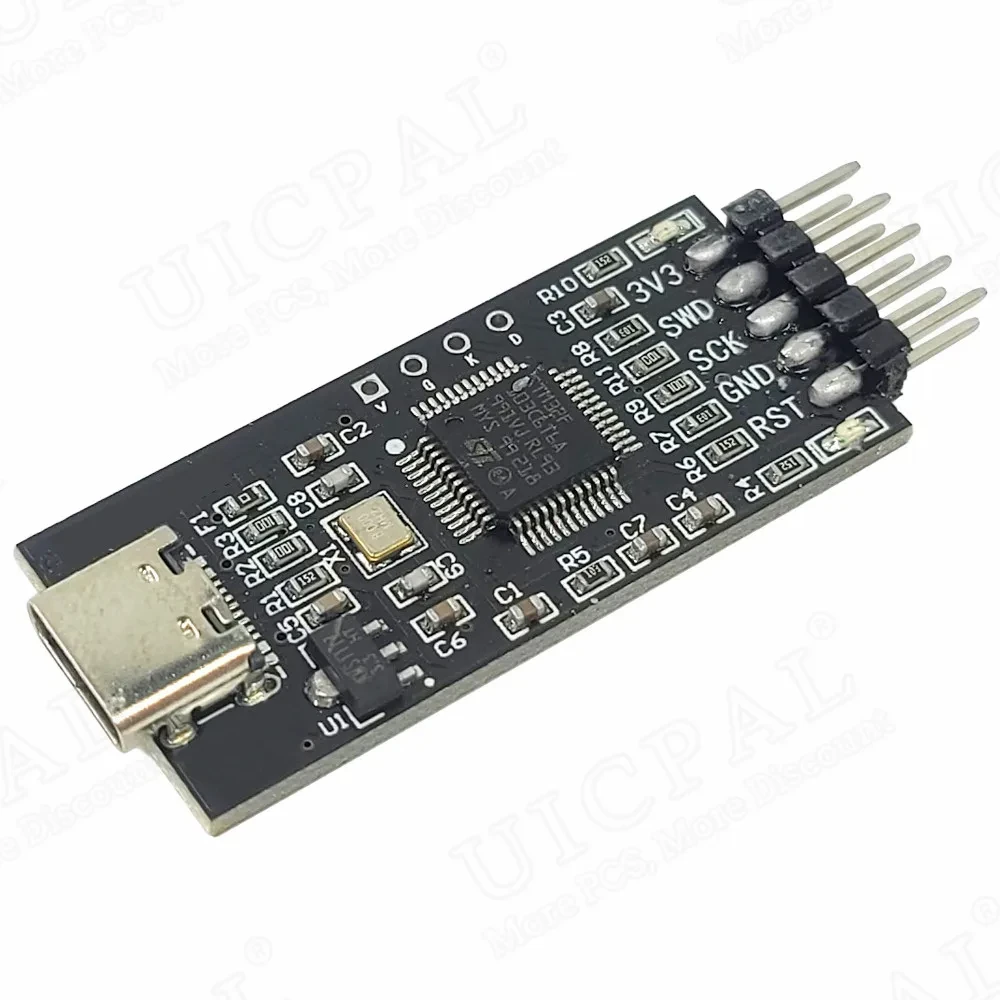 STM32 Burner Downloader Module Emulator for Cortex-M Chip ARM Replace for JLINK and STLINK 10M SWD CDC TTL Port USB TYPE-C