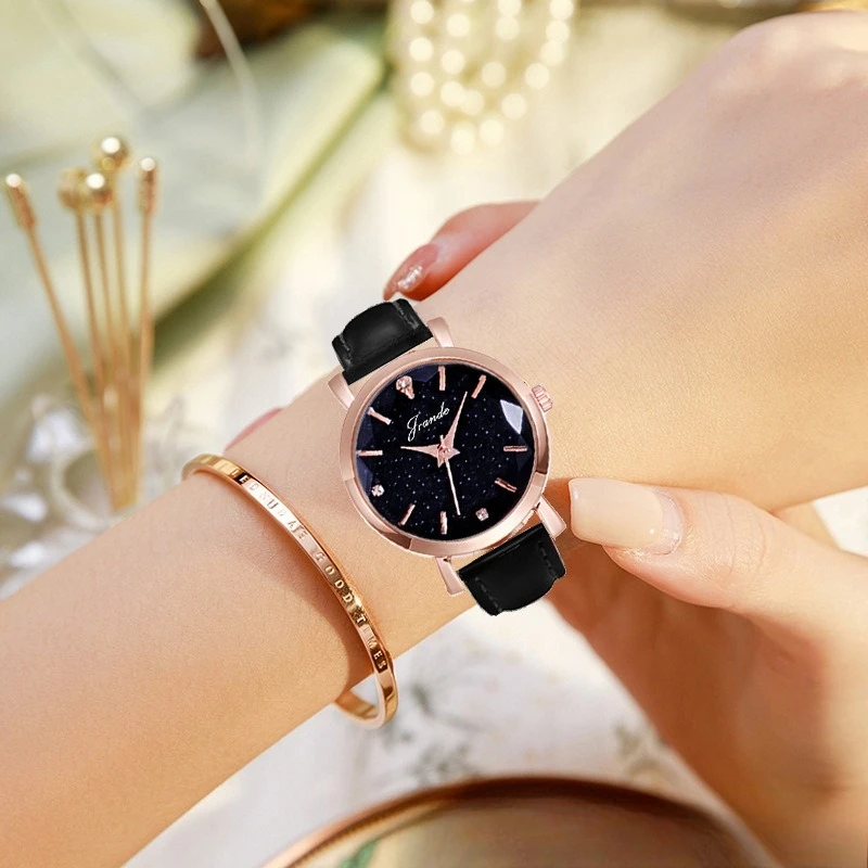 

Новые стильные женские кварцевые часы, повседневные и универсальные женские наручные часы, аксессуар, идеальный подарок для женщин.