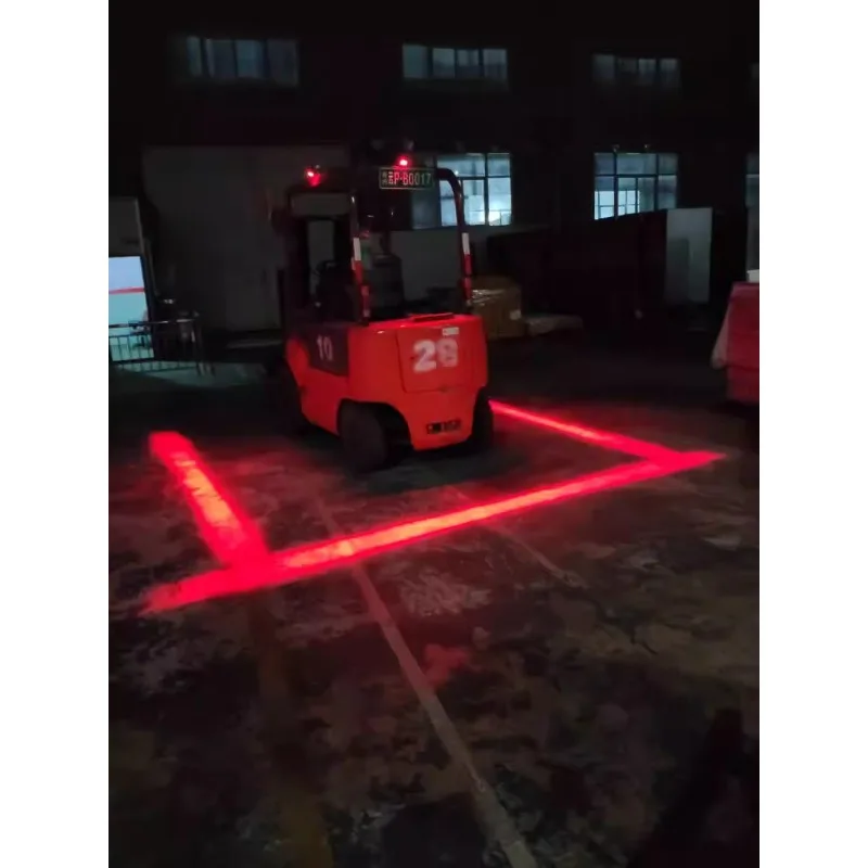 LED Forklift Safety Lights Warning Spot Lights Warning Zone Adjustable Mounting Bracket Warehouse Use China Origin