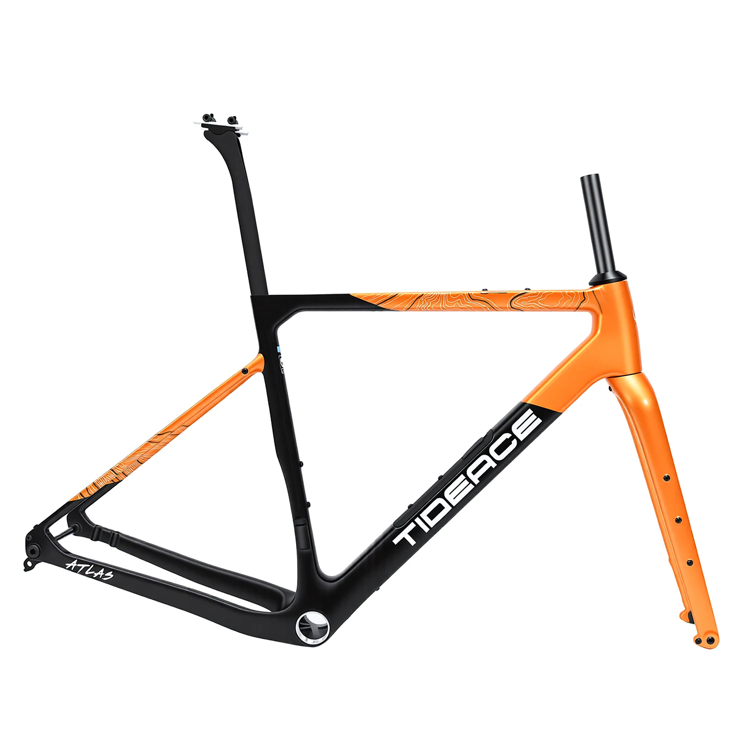 AliExpress Tideace Ultra Light Carbon Gravel Frame with Magnetic Storage Insert Lightweight Gravel Frameset Carbon for Bike