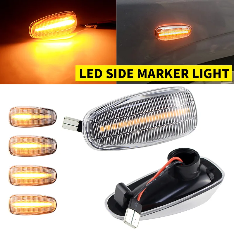 2 pçs led marcador lateral dinâmico luzes de sinal volta 2108200921 para mercedes vito w638 w210 vario w670 vaneo w414 w124 w208 w901