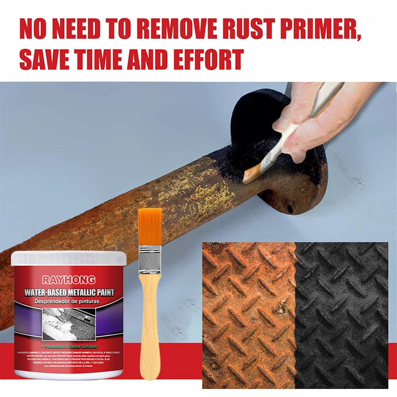Multi Purpose Anti Rust Primer Rust Remover Automotive Rust Conversion Agent Iron Metal Surface Clean Protect Rust Removal Paint