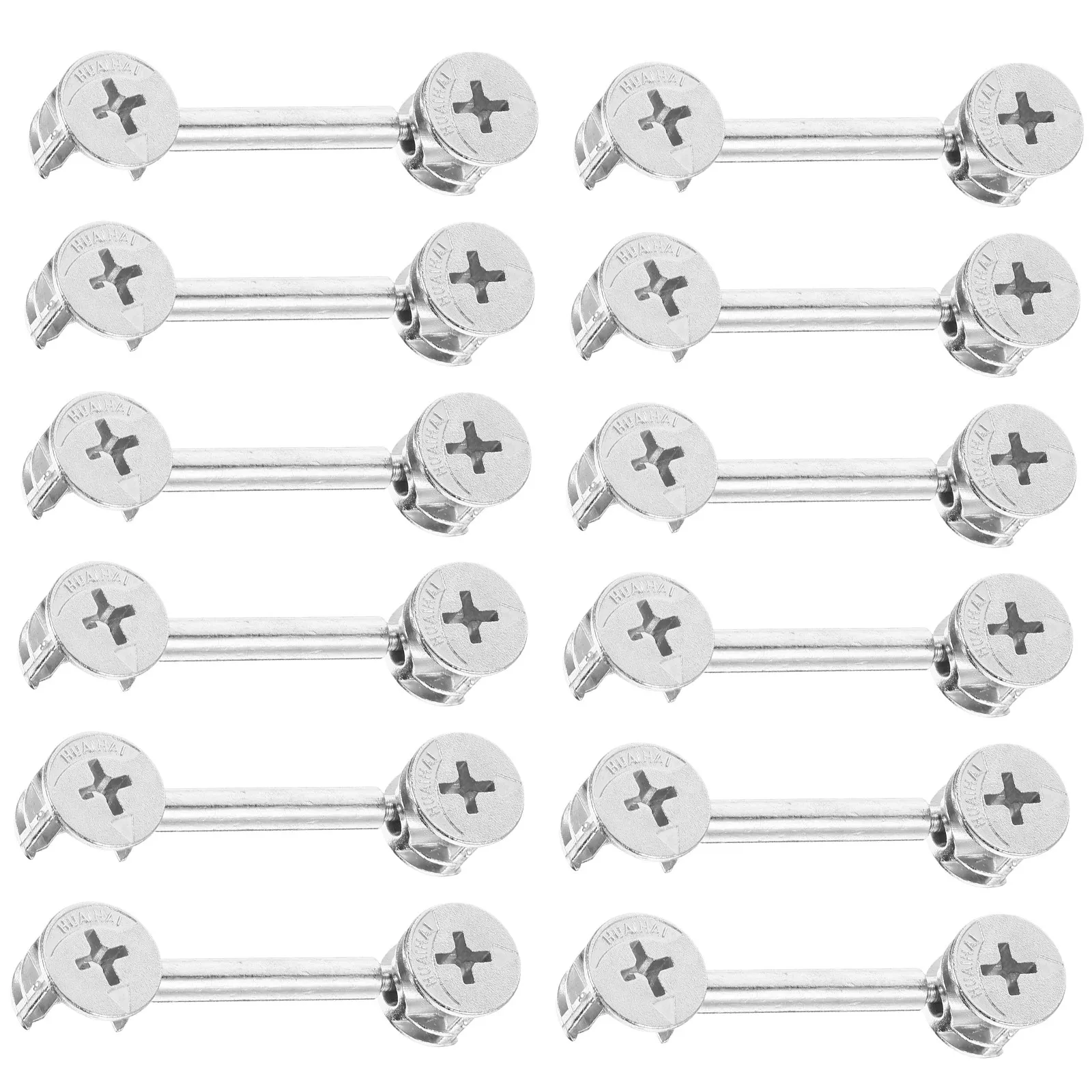 

20 комплектов мебельных соединителей с двойной головкой и кулачковым замком, простые в установке металлические соединители-шканты для панелей шкафов