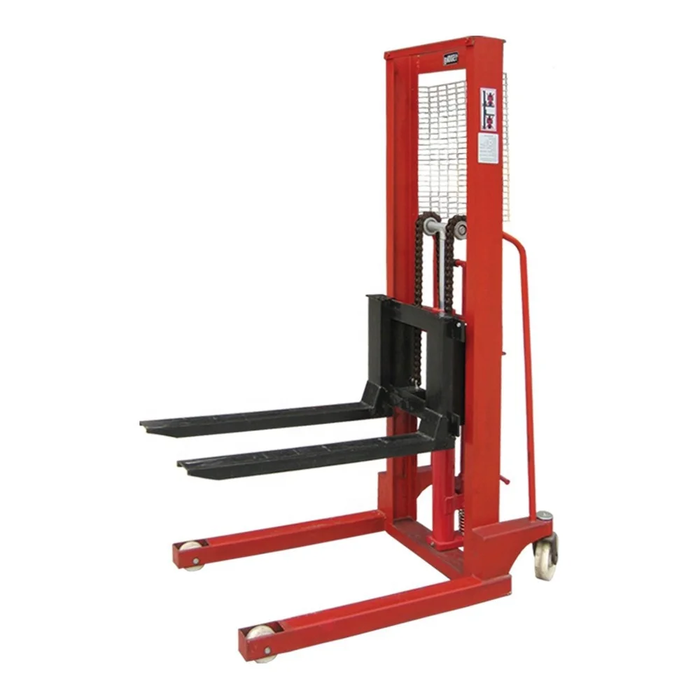 2 Ton 14# Joist Material Steel Hydraulic Manual Pallet Stacker 3 Ton 1.6Meter Hand Operated High-quality Manually Pallet Stacker