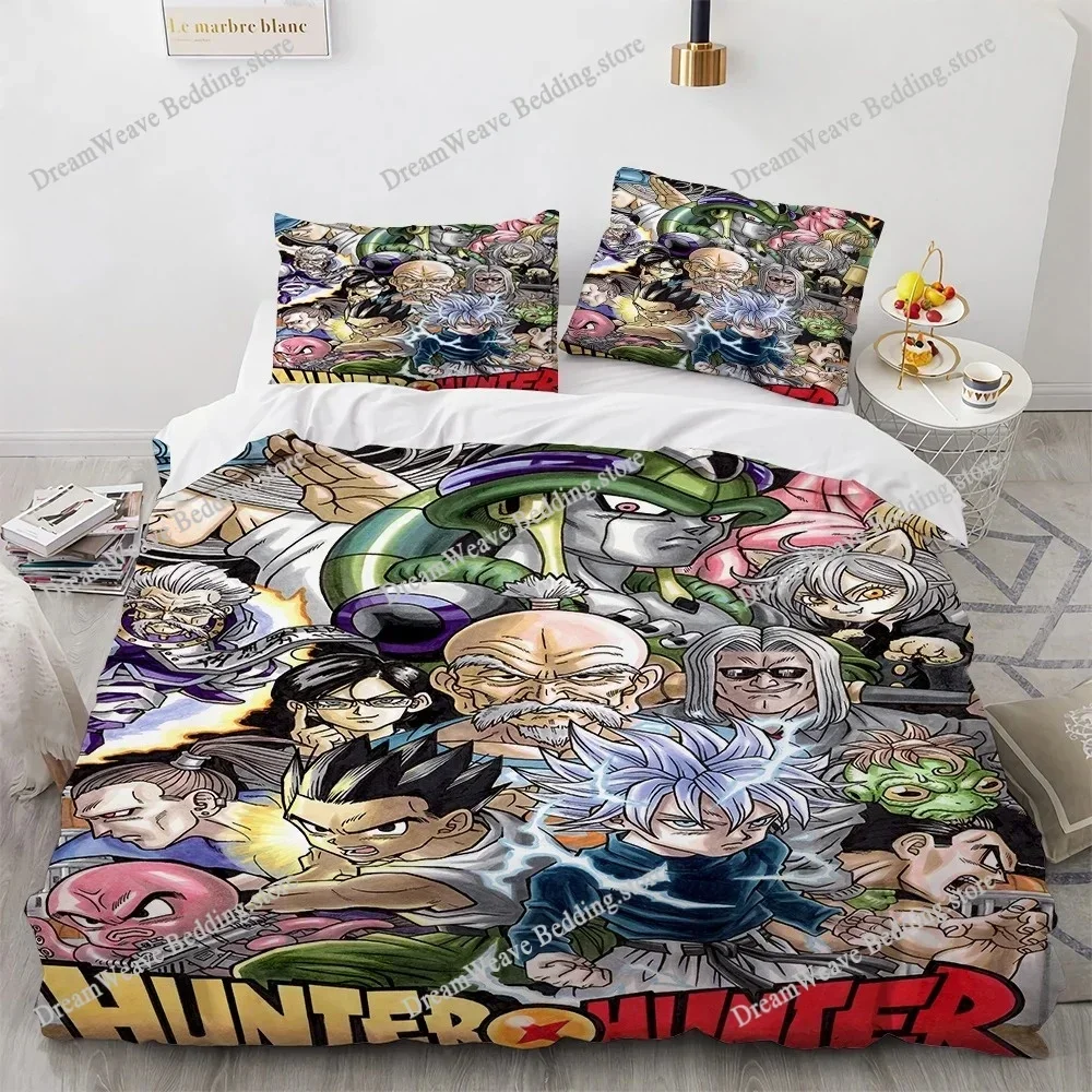 3D Print Fashion Anime Hunter X Hunter Bedding Set Boys Girls Twin Queen Full Size Duvet Cover Pillowcase Bed Adult Bedroom963