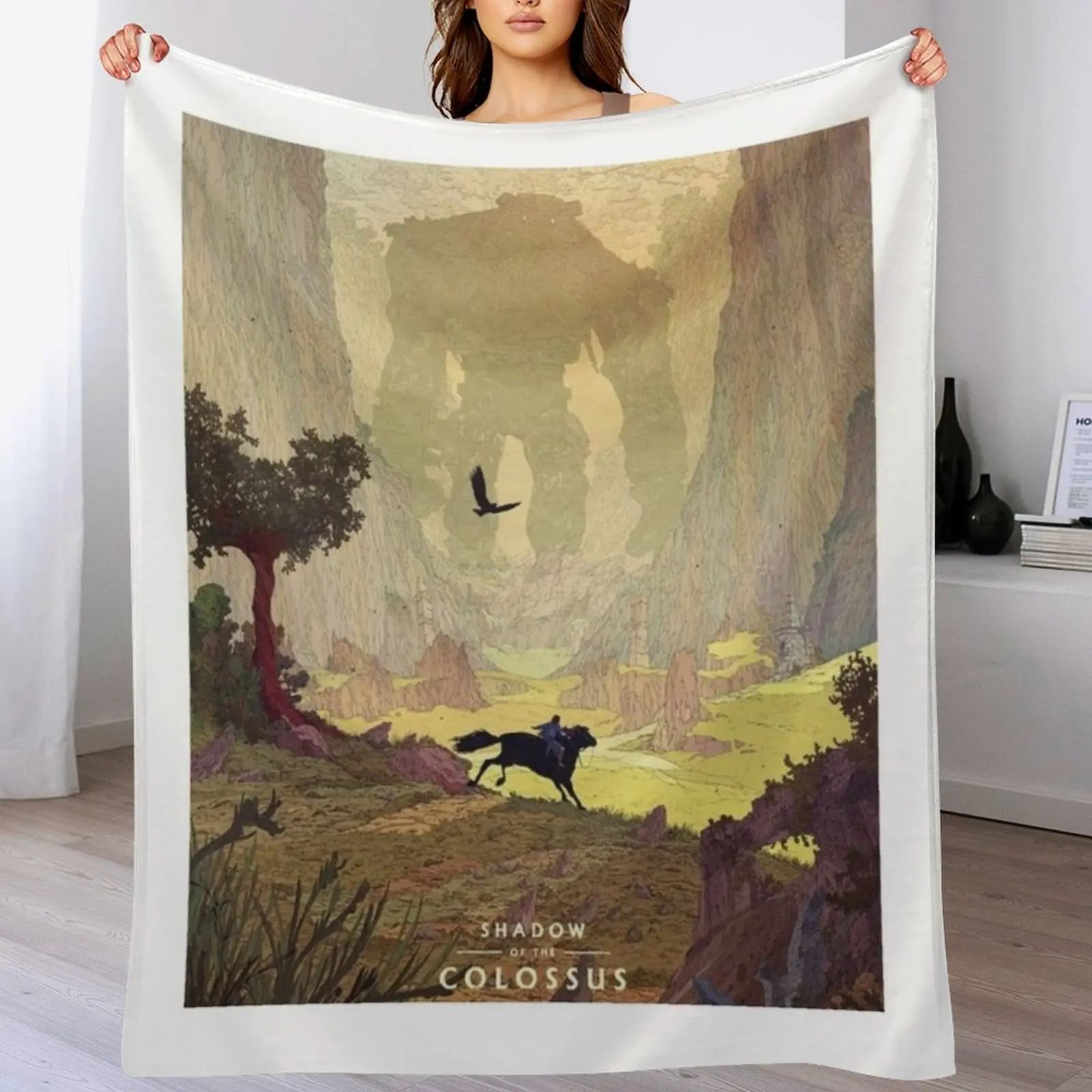 

Shadow Of The Colossus Throw Blanket for babies Thin halloween Luxury Designer Blankets