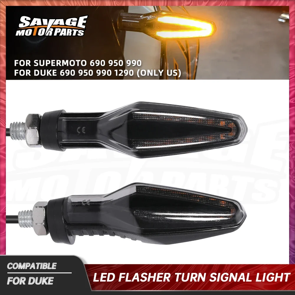 

For 690 950 Duke LED Flasher Turn Signal Light 990 1290 Enduro Super Duke Supermoto /R/T/L Motorcycle Directional Lamp Only US