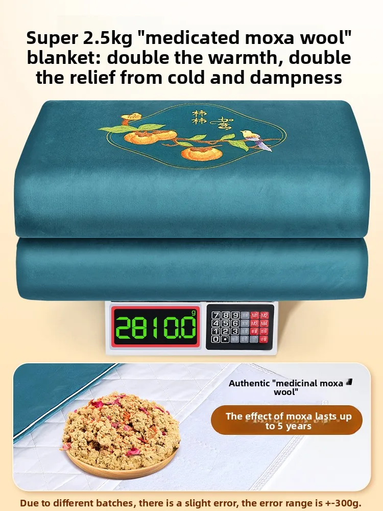 Electric Wormwood Moxibustion Heating Mat Full Body Household Thermal Fumigation Physiotherapy Blanket