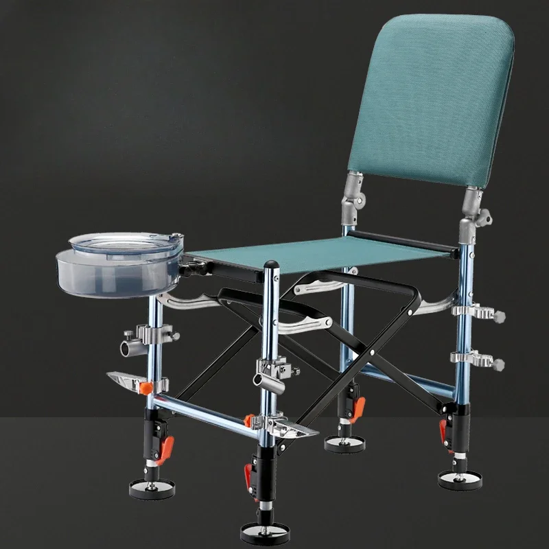 

Aluminum Multifunction Fishing Chair Portable Camping Beach Picnic Fishing Chair Relaxing Outdoor Furniture Cadeiras Praia FYFC