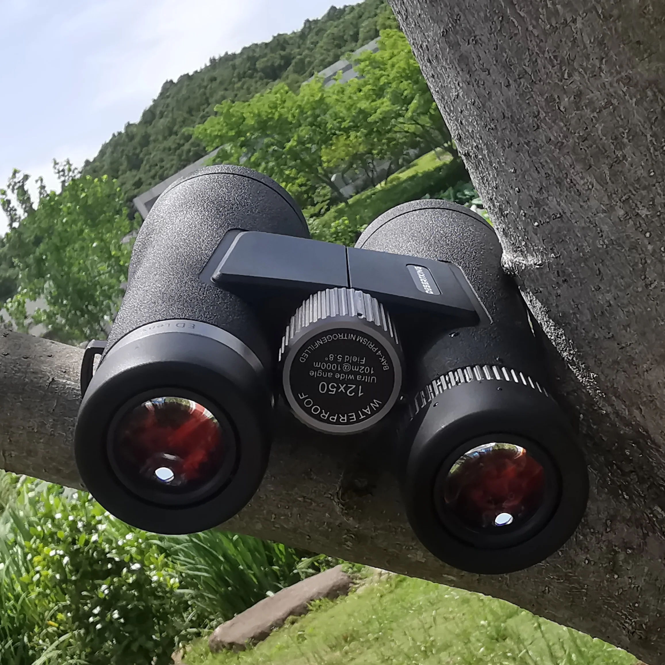 The New ED Professional-grade HD 12x50ed Binoculars Waterproof High-power Outdoor Hunting Wide-angle Large Eyepiece Telescope