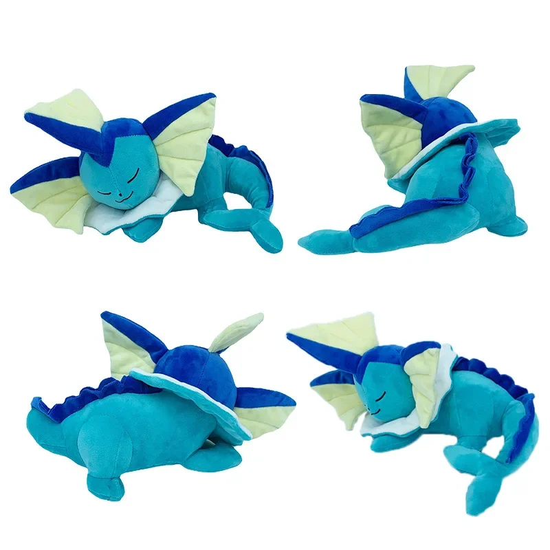 Vaporeon Plush Doll Toy Pokemon Sleeping Vaporeoned Soft Pillow Animal Stuffed Plush Toy Kawaii Children Plush Doll Gifts Toys