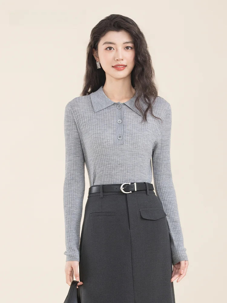 

Женский вязаный шерстяной свитер Ele ey Ne Long Sve: универсальный топ для повседневной носки, новинка весенней коллекции