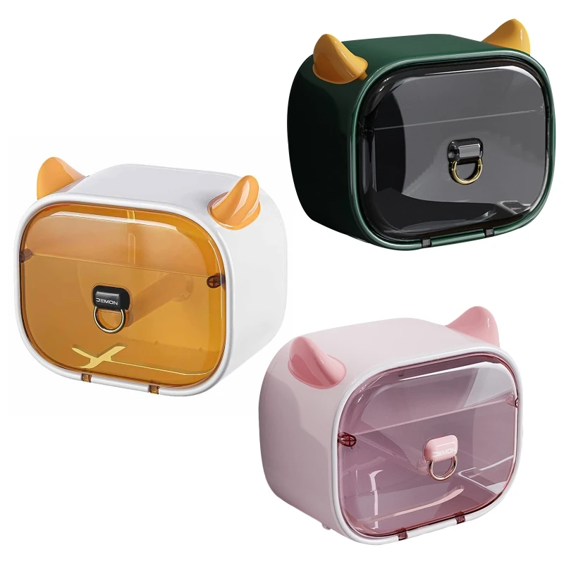 

Toilet Paper Holder Wall Hanging Tissue Box Paper Towel Dispenser Punch-free Wholesale