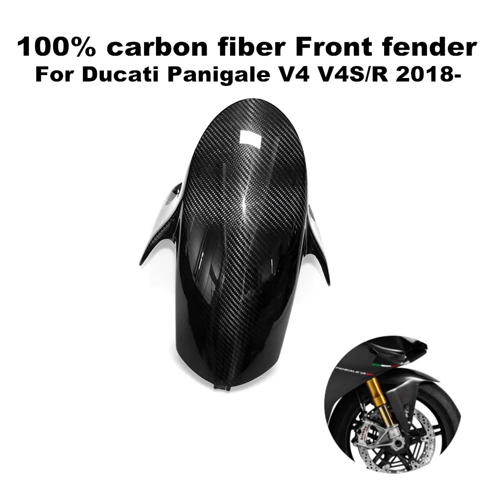 

Suitable for Ducati Panigale/Streetfighter V4 V4S V4R 2018-2022 Motorcycle 100% 3K Carbon Fiber Front Fender