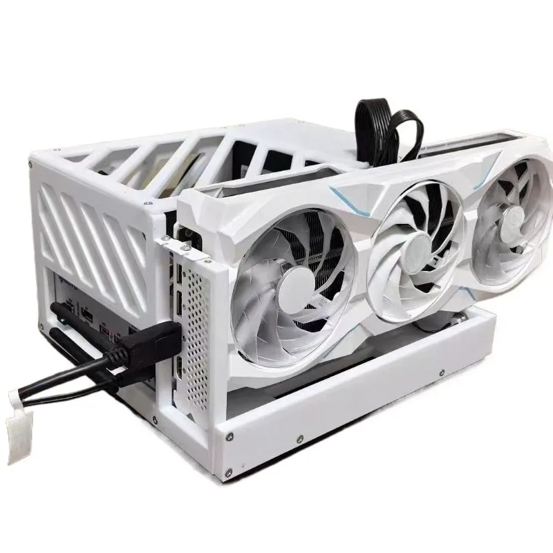 3D printed ITX semi-open chassis, small desktop host, supports long graphics card, air-cooled heat dissipation