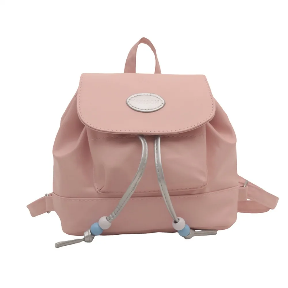 

Простой мини-рюкзак из искусственной кожи, маленькая сумка в корейском стиле, сумка через плечо, однотонный рюкзак Y2K для студентов