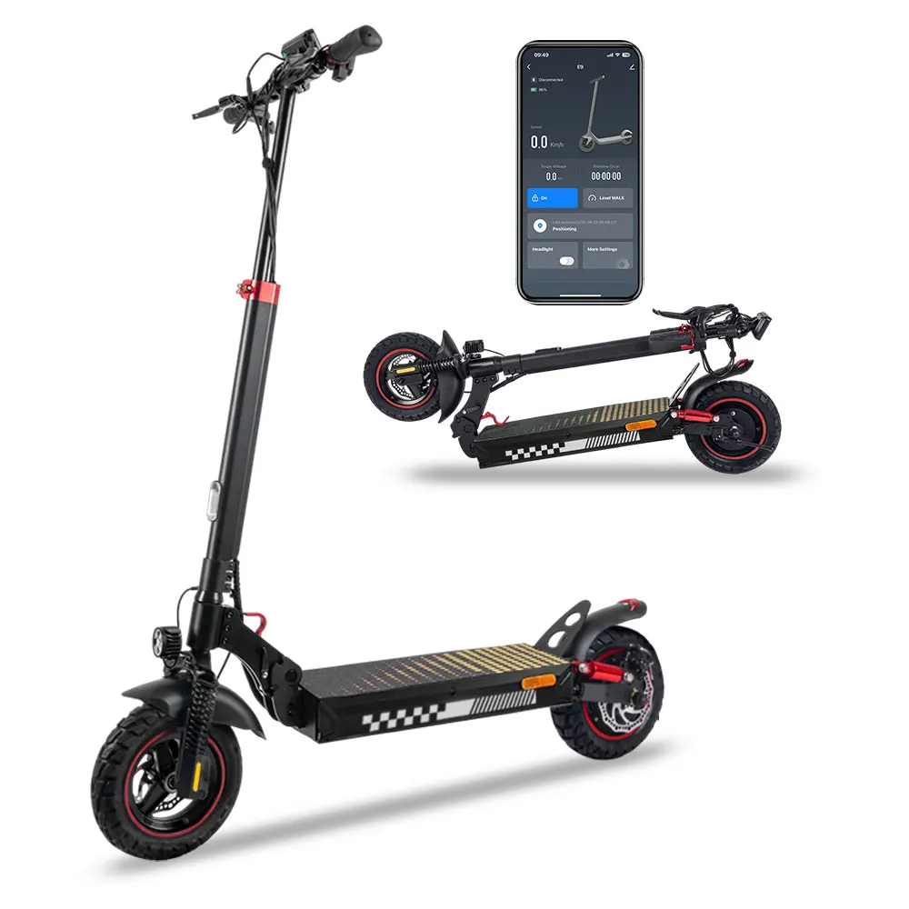 Wildstride 800W motor elektrische scooter 48V 15Ah batterij 60KM bereik 45km/u snelheid 10 inch off-road band Escooter 120kg belastbaarheid T4PLUS elektrisch step - afbeelding 2