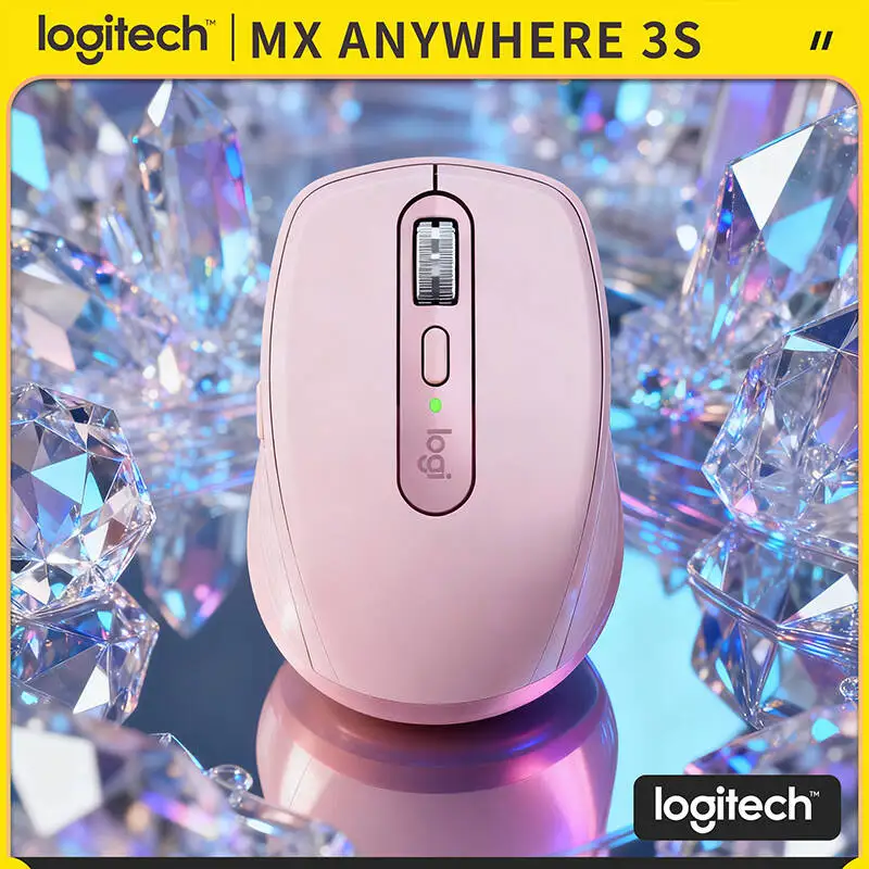 

Durable Logitech MX Anywhere 3S Mouse - 8000 DPI, MagSpeed Scroll, Silent Click, Travel-Ready Design for Business Trip