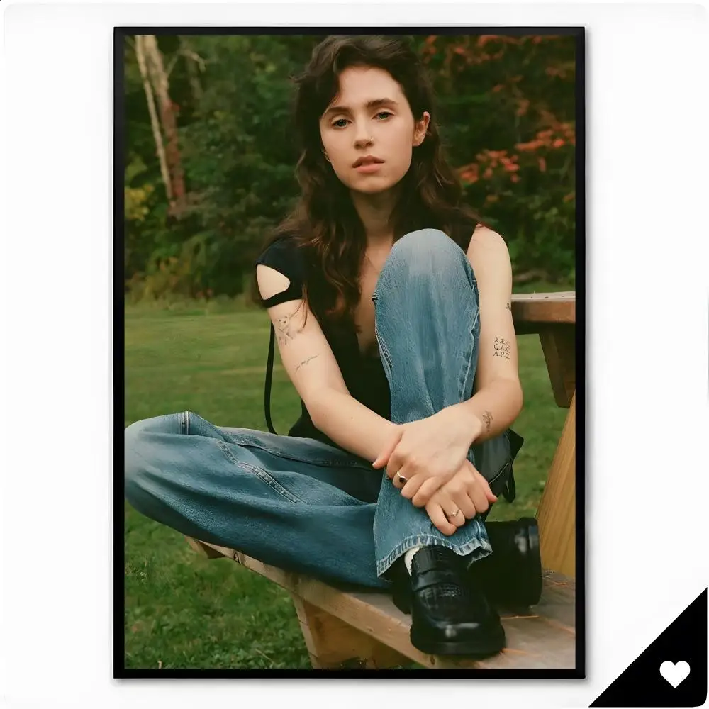 Singer Bedroom Pop Clairo Poster Framed Wall Art Painting for Living Room Interior Decor and Gift Options