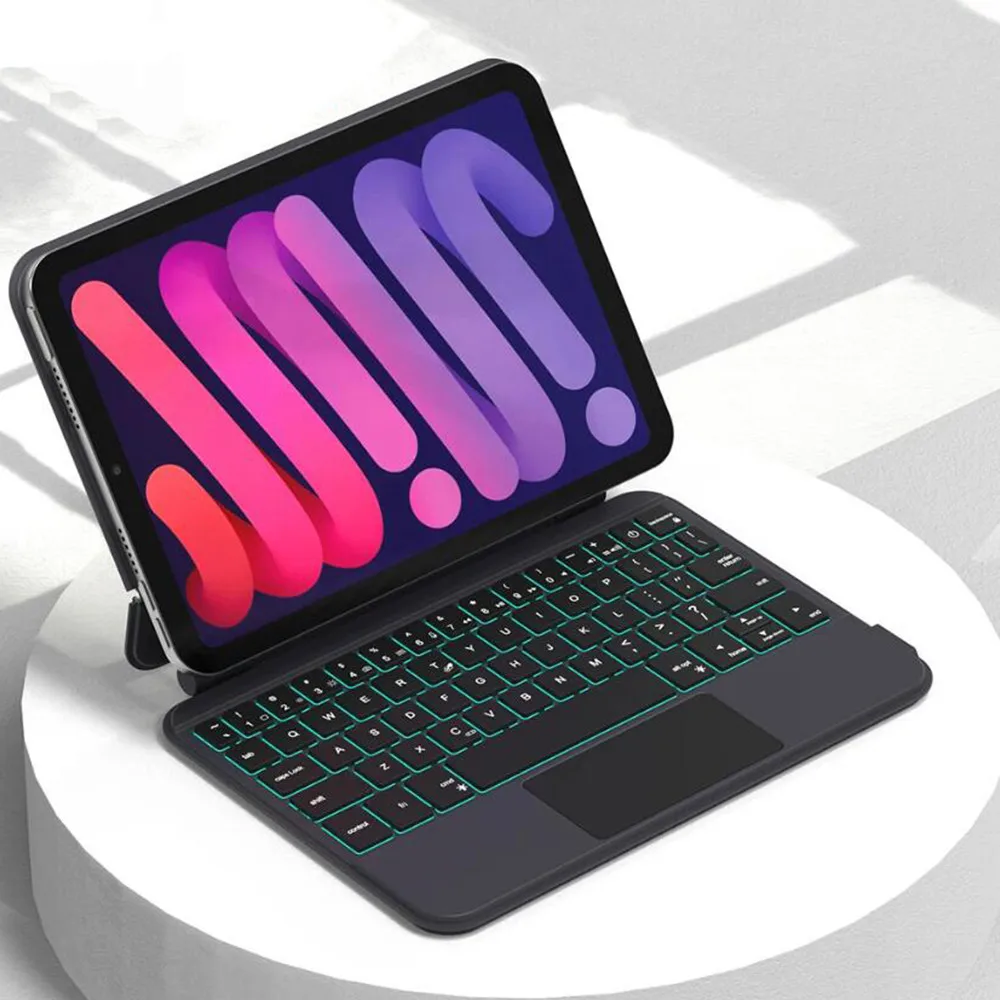 Backlight Magic Keyboard Case For iPad Mini 7 Pad Mini 6 8.3inch Detachable Bluetooth Wireless Keyboard Floating Cantilever Case