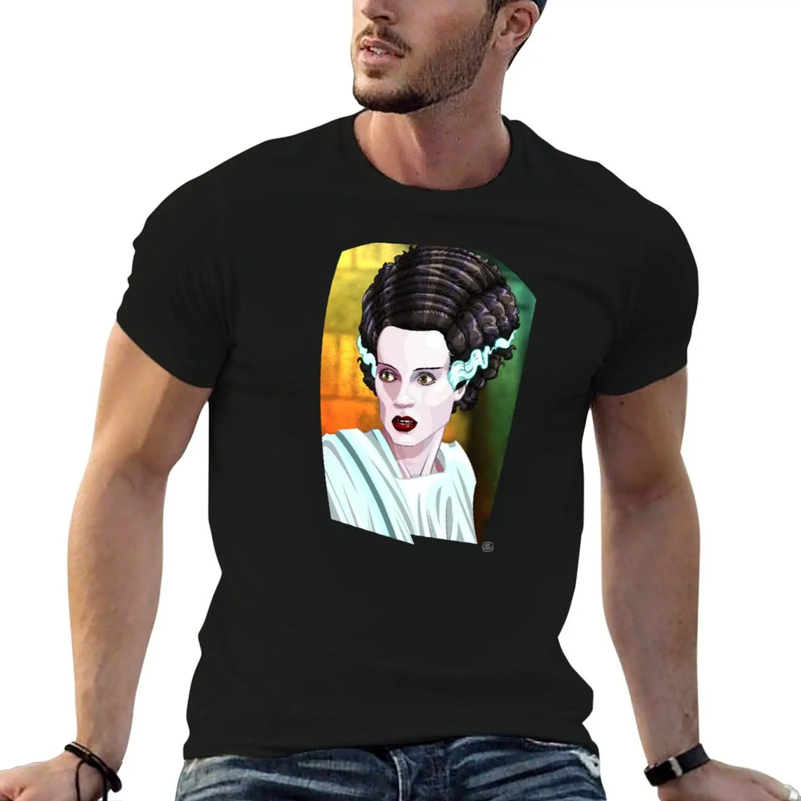 Elle est en vie! T-shirt homme, t-shirts de haute qualité, t-shirt de marque de luxe pour homme, 100 % coton, t-shirt homme de luxe.