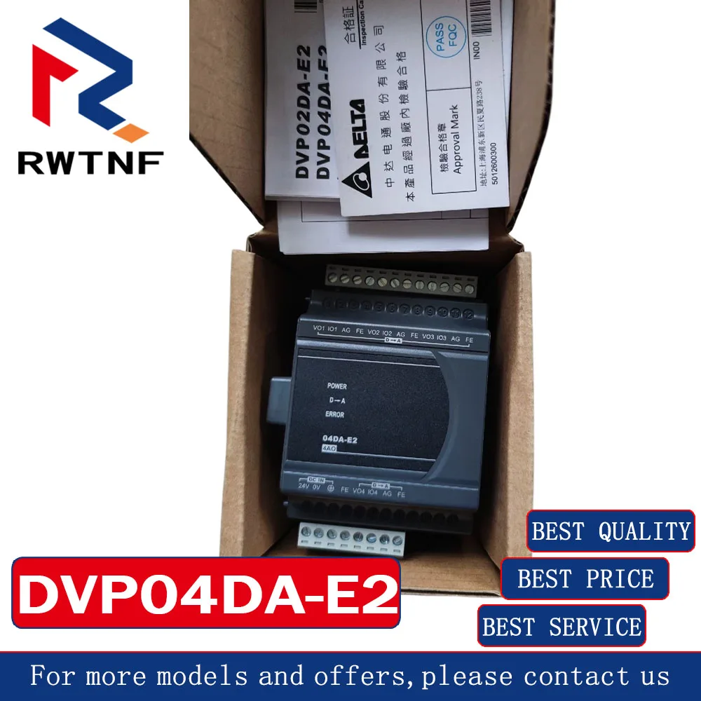 Brand New Genuine DVP04DA-E2 Delta ES2 Analog Module 100% original