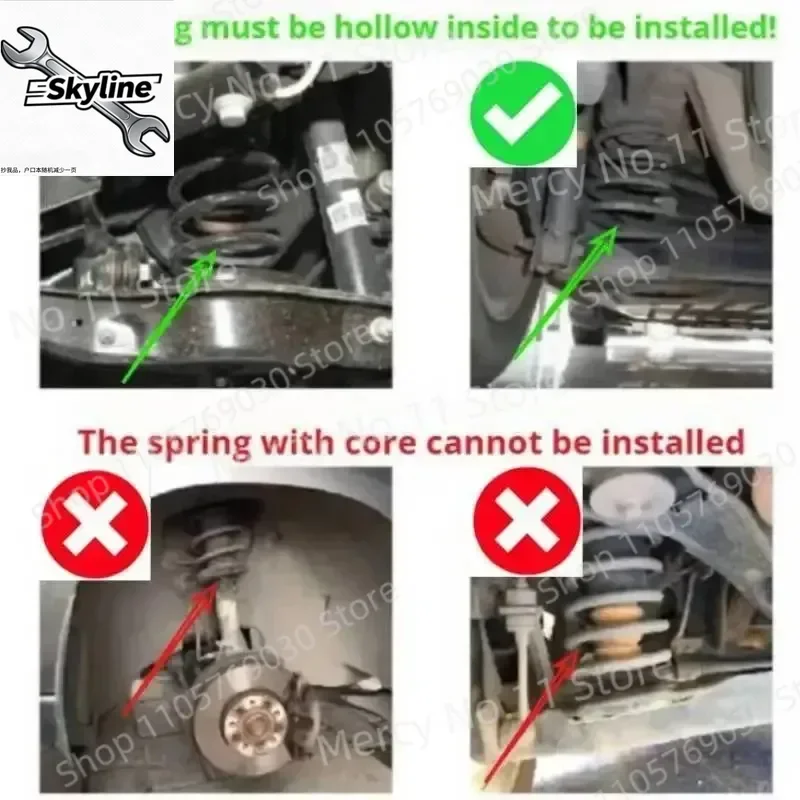 Straight Car Rear Suspension Spring Airbag Noise Reduction for Sedan SUV Offroad Auto Air Shock Absorber