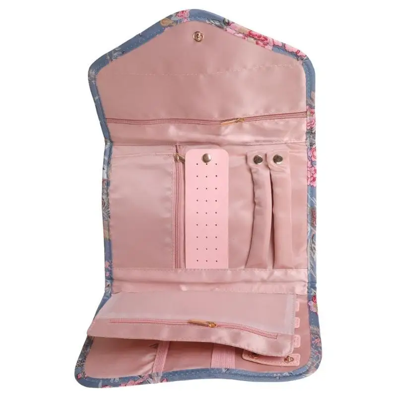 31BB Polyester Jewelry Foldable Storage Bag for Rings Earrings Necklaces Multifunctional Accessories Container