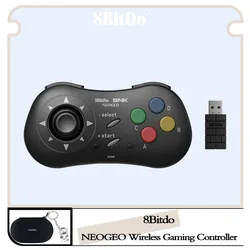 8bitdo neogeo Bluetooth Gamepad 2,4g Wireless Game Controller für Windows Android Neogeo Mini, offiziell von snk lizenziert.