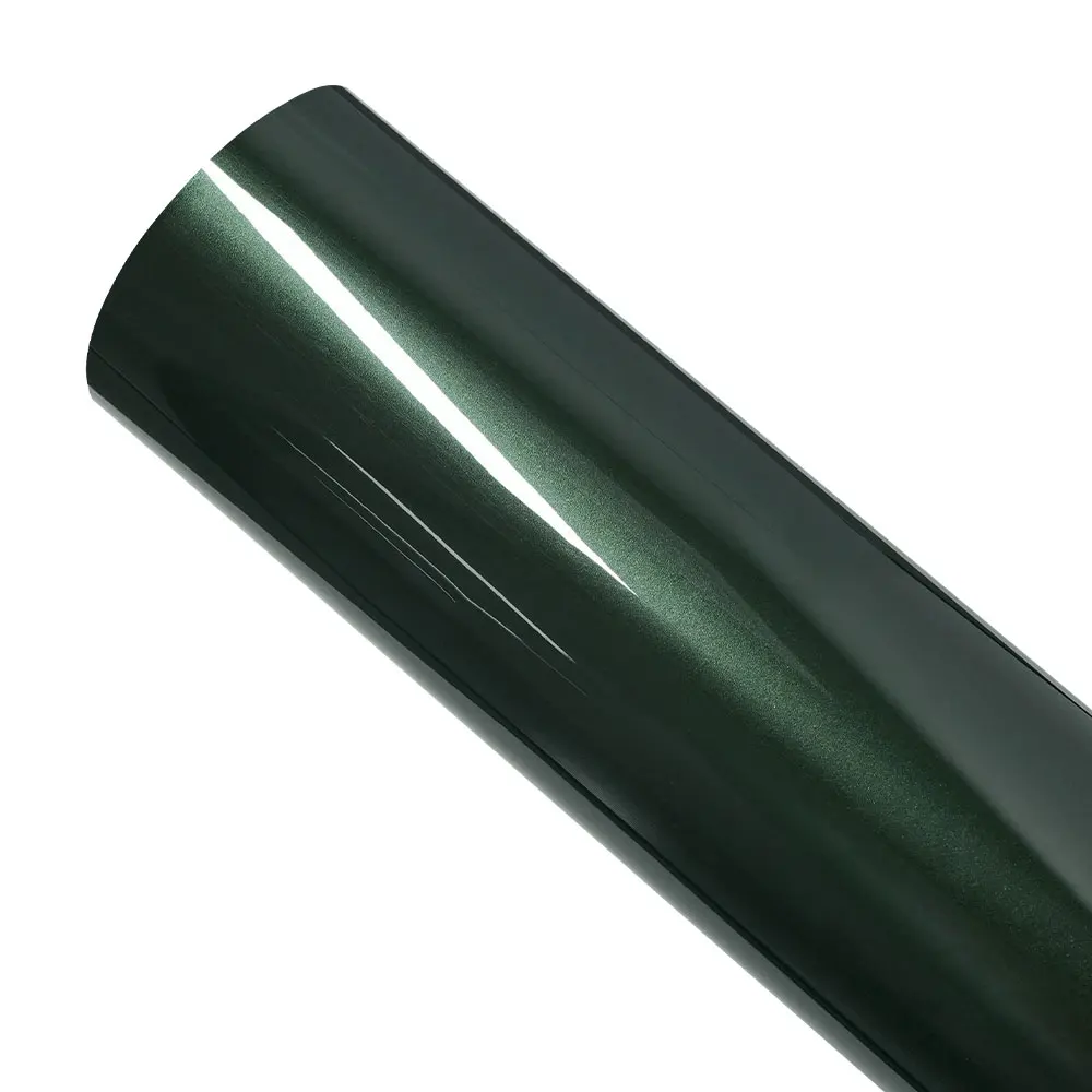 منتصف الليل الأخضر سيارة ملصق فقاعة الحرة التفاف الفينيل فيلم PET السيارات DIY ملصق مائي جسم السيارة ملصق ذاتي اللصق اكسسوارات السيارات #3