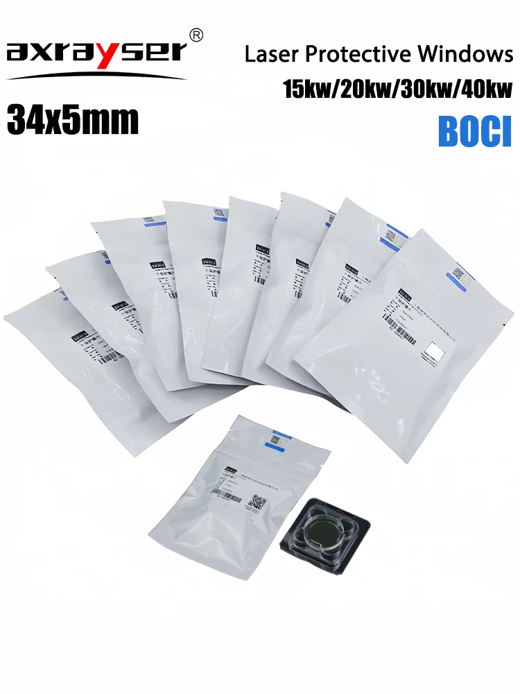 BOCHU 34x5 Oryginalna soczewka ochronna BOCI 15KW 20KW Okna ochronne do lasera do głowic tnących laserem światłowodowym BLT641 BLT421 BLT461 — 2