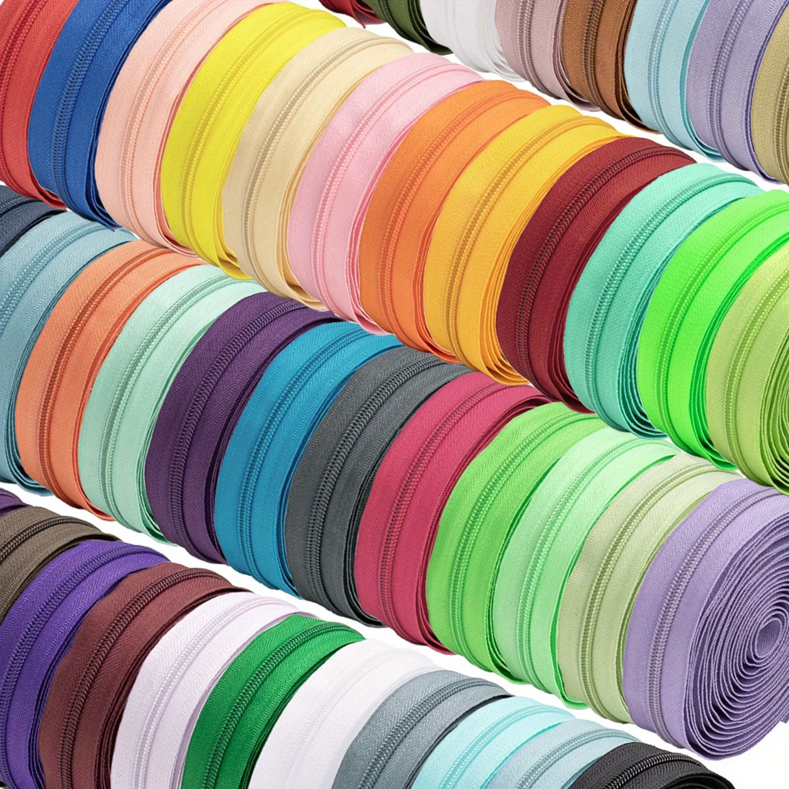 مجموعة واحدة، يمكن اختيار 50 لونًا، 5 # سحاب نايلون. مناسبة DIY مثل الملابس والحقائب والمنسوجات المنزلية وما إلى ذلك.